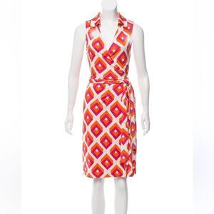 Diane Von Furstenberg St Jude Sleeveless Wrap Dress